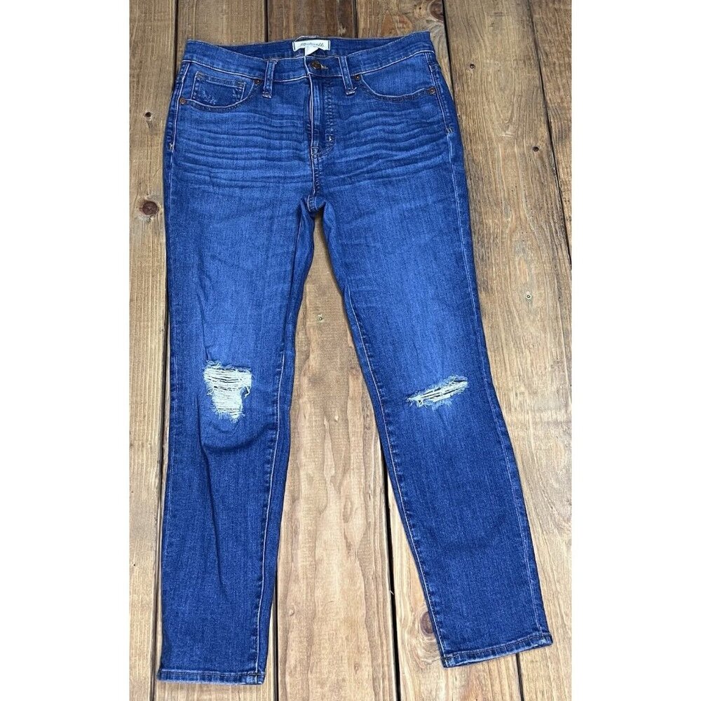 Madewell 9" High-Rise Skinny‎ Crop Jeans Women's Size 28 Wash Denim